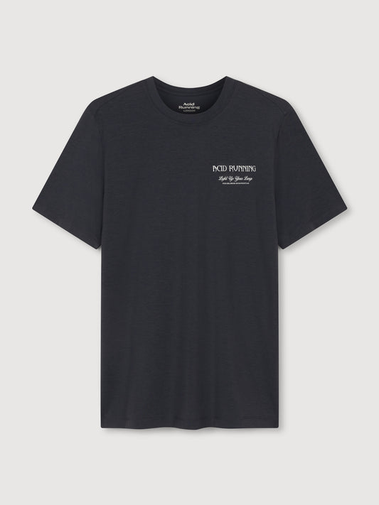 Acid Running Light Up Your Lungs T-shirt Graphite Grey