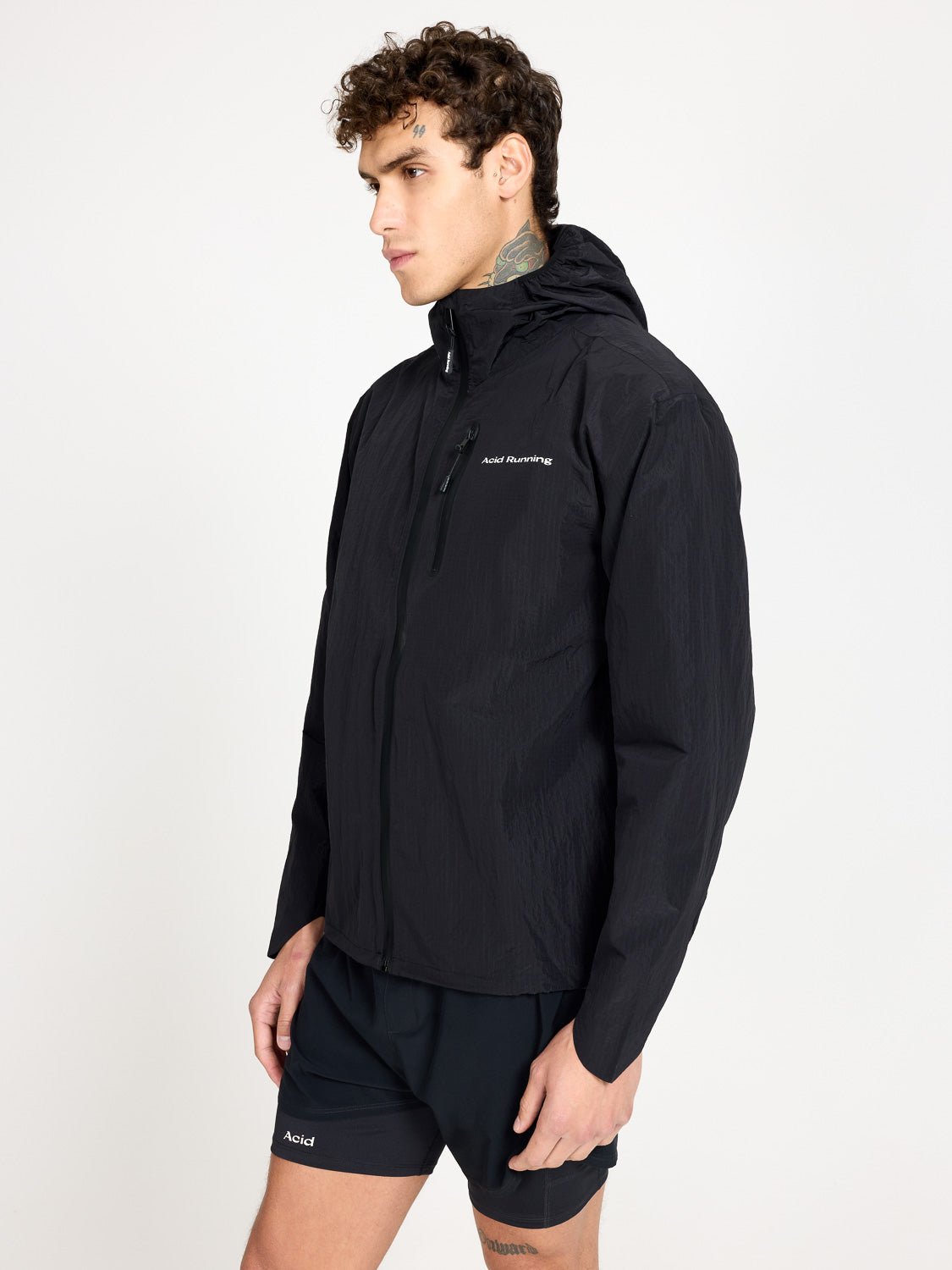 Acid Running Lightweight Running Jacket Black