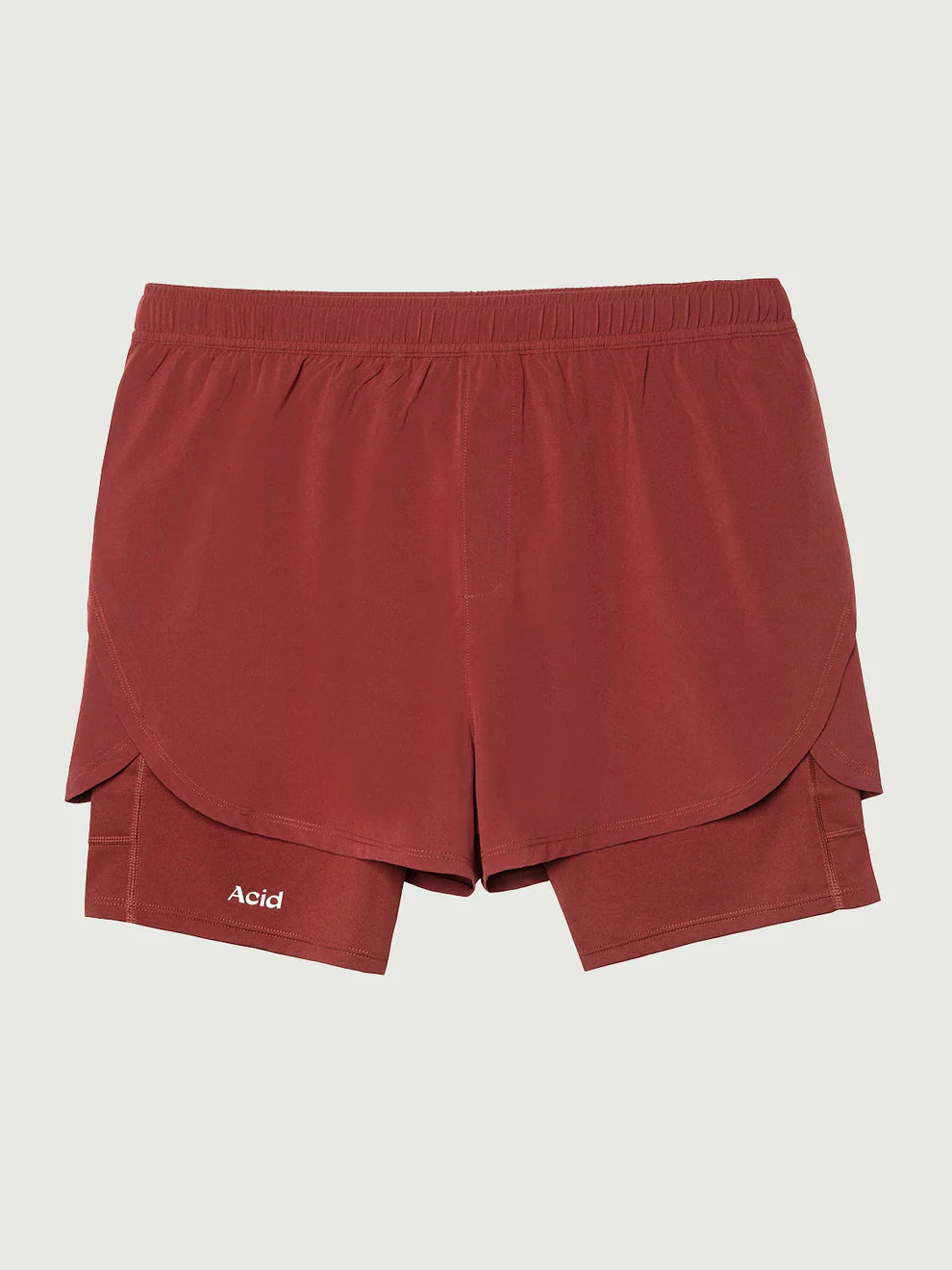 Acid Running 2-in-1 Shorts Fired Red