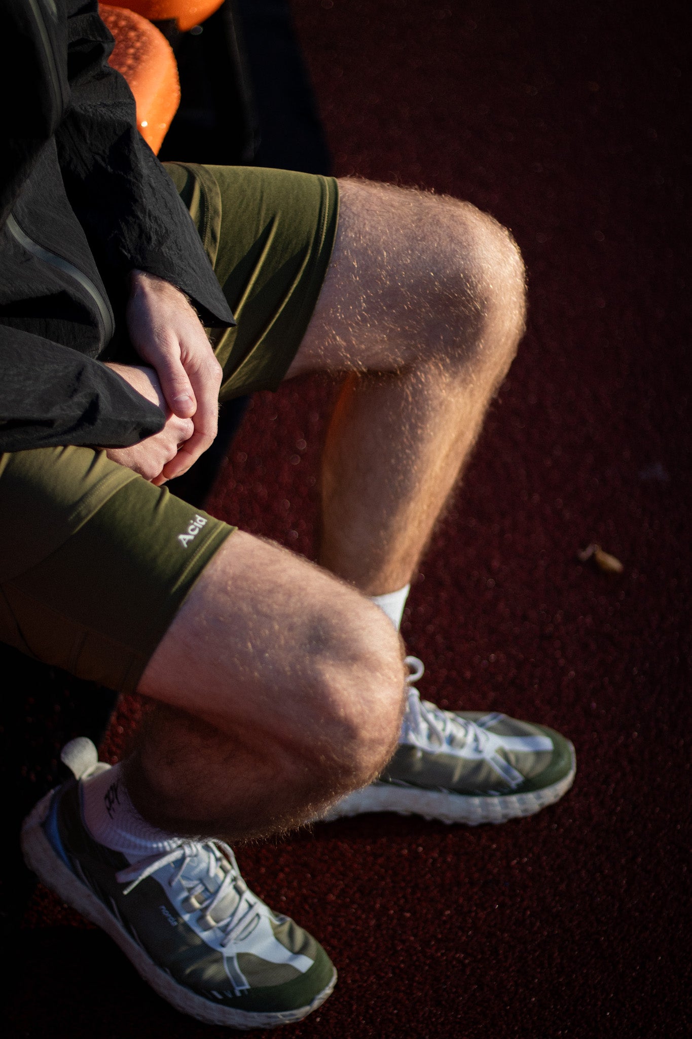 Acid Running 2-in-1 Shorts Dark Olive