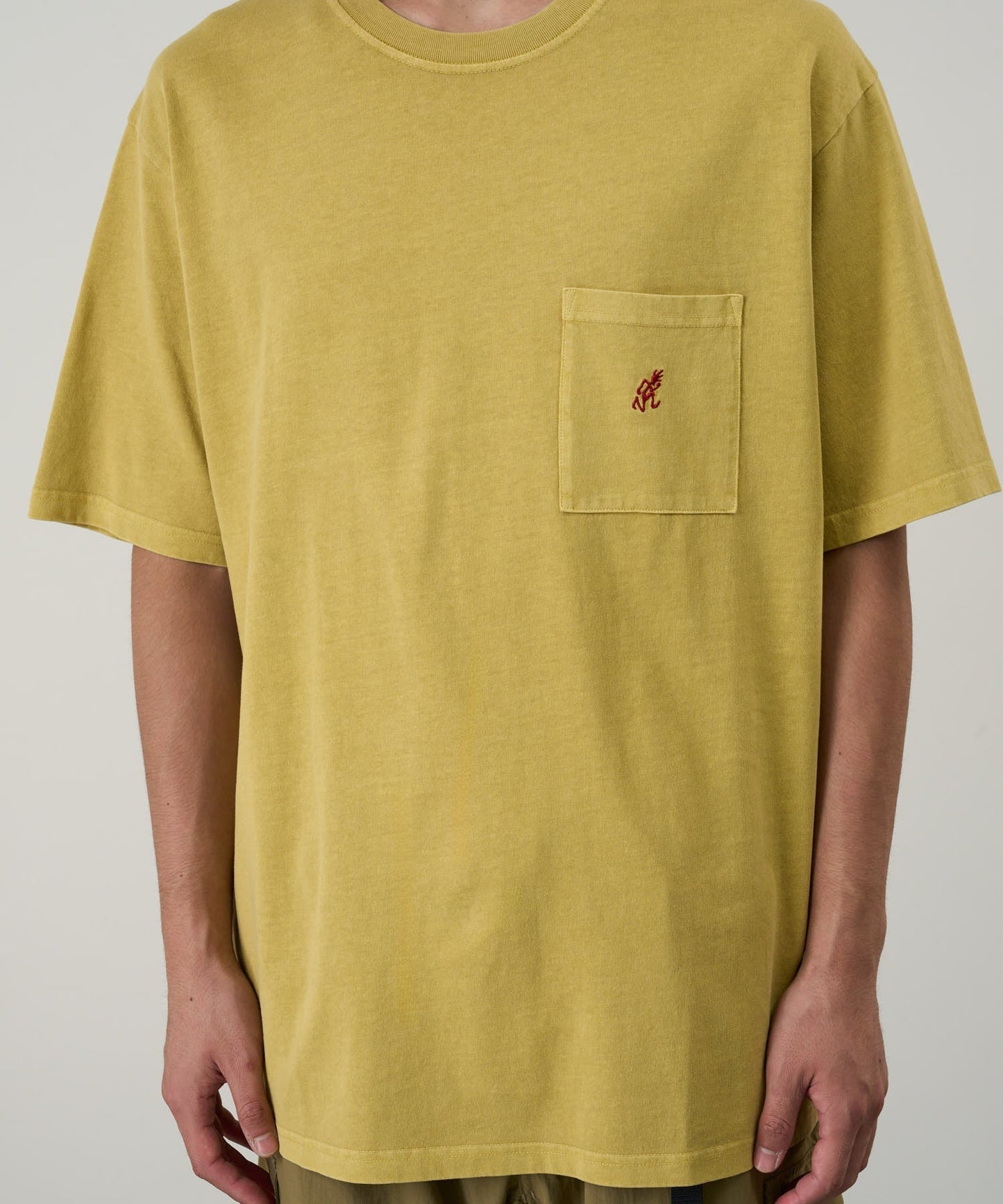 Gramicci One Point Pigment Dyed T-shirt Sulphur Pigment