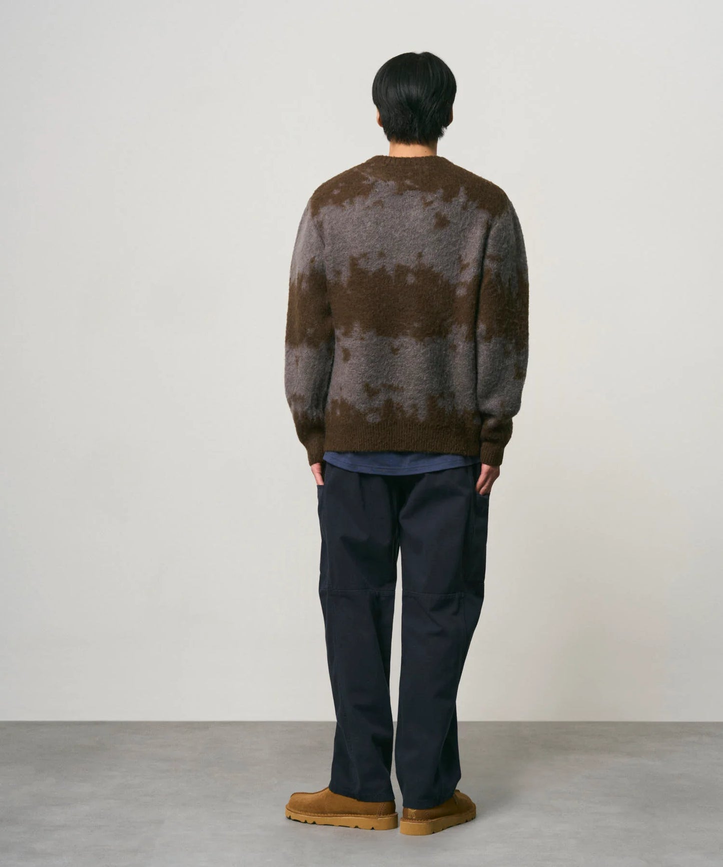 Gramicci Mohair Splatter Sweater Slate Grey