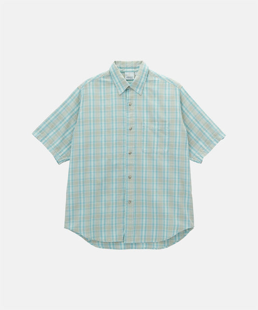 Gramicci Short Sleeve Checkered Ombre Shirt Blue