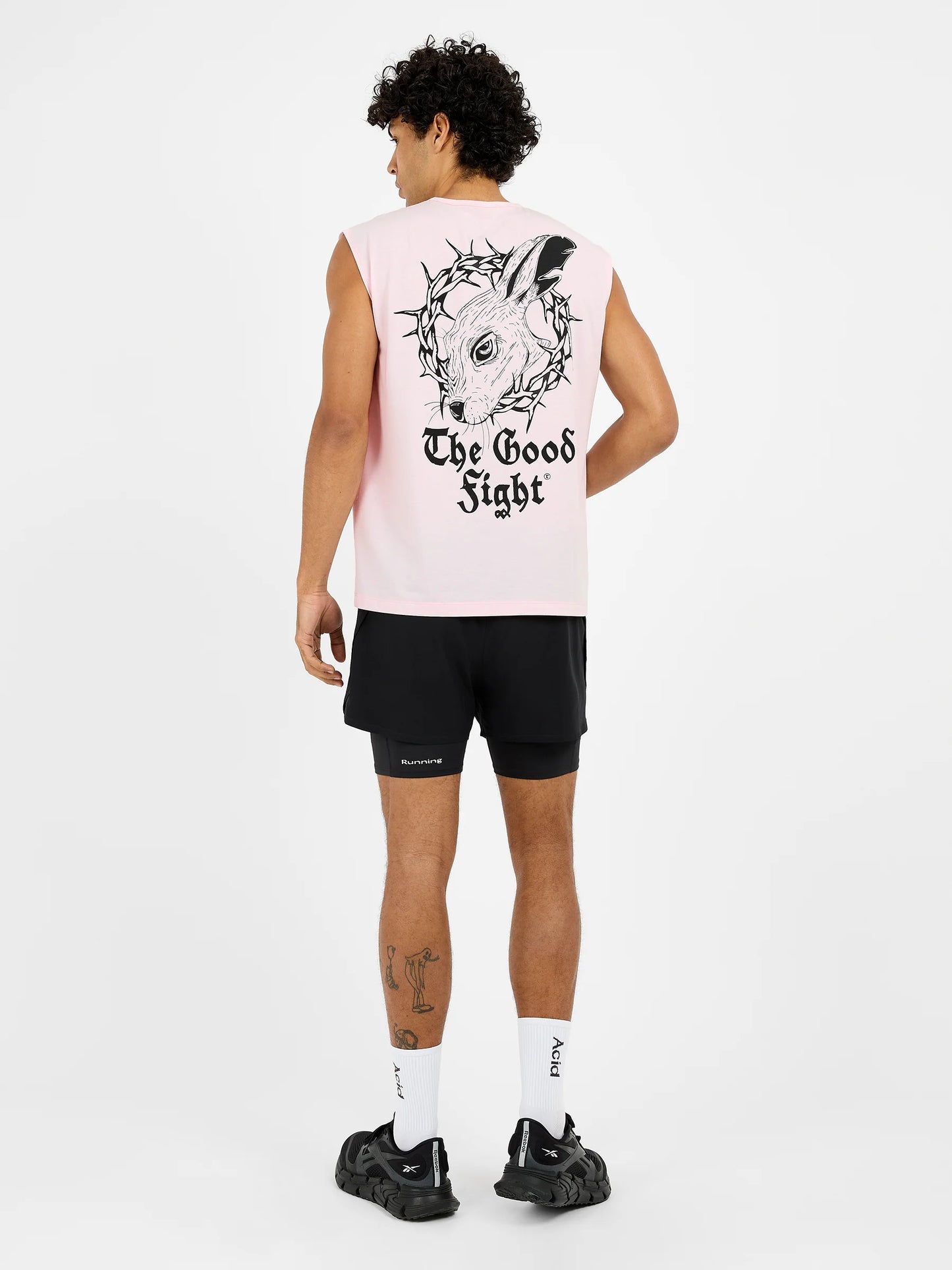 Acid Running The Good Fight Tank Iced Pink