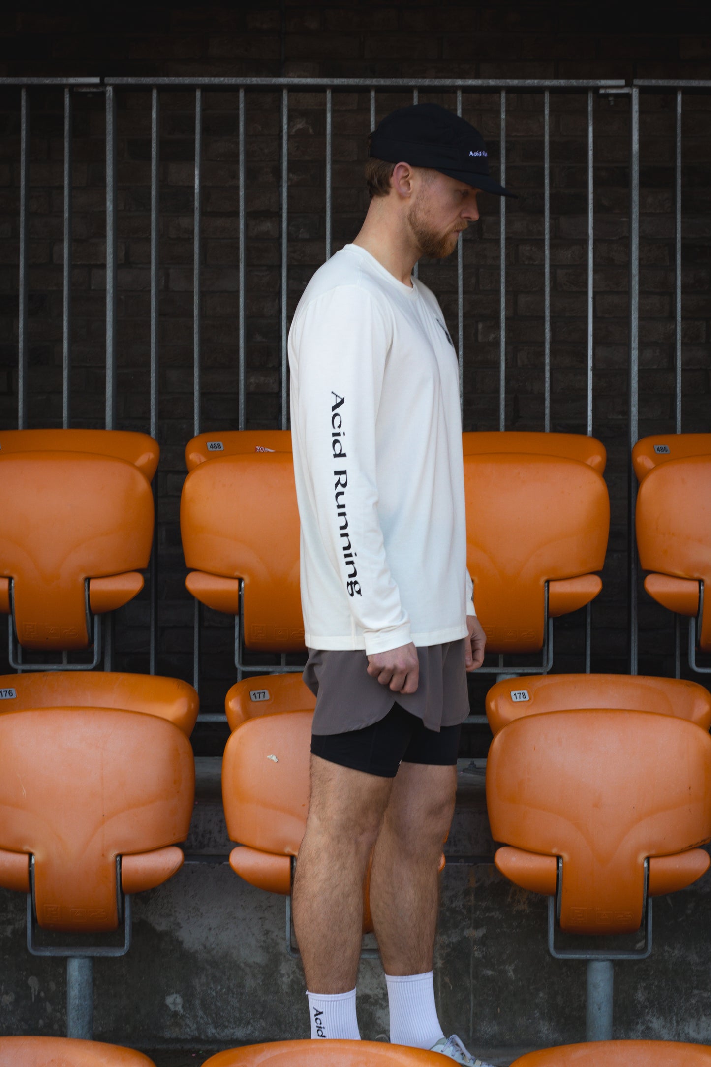 Acid Running Long Sleeve T-shirt Off White