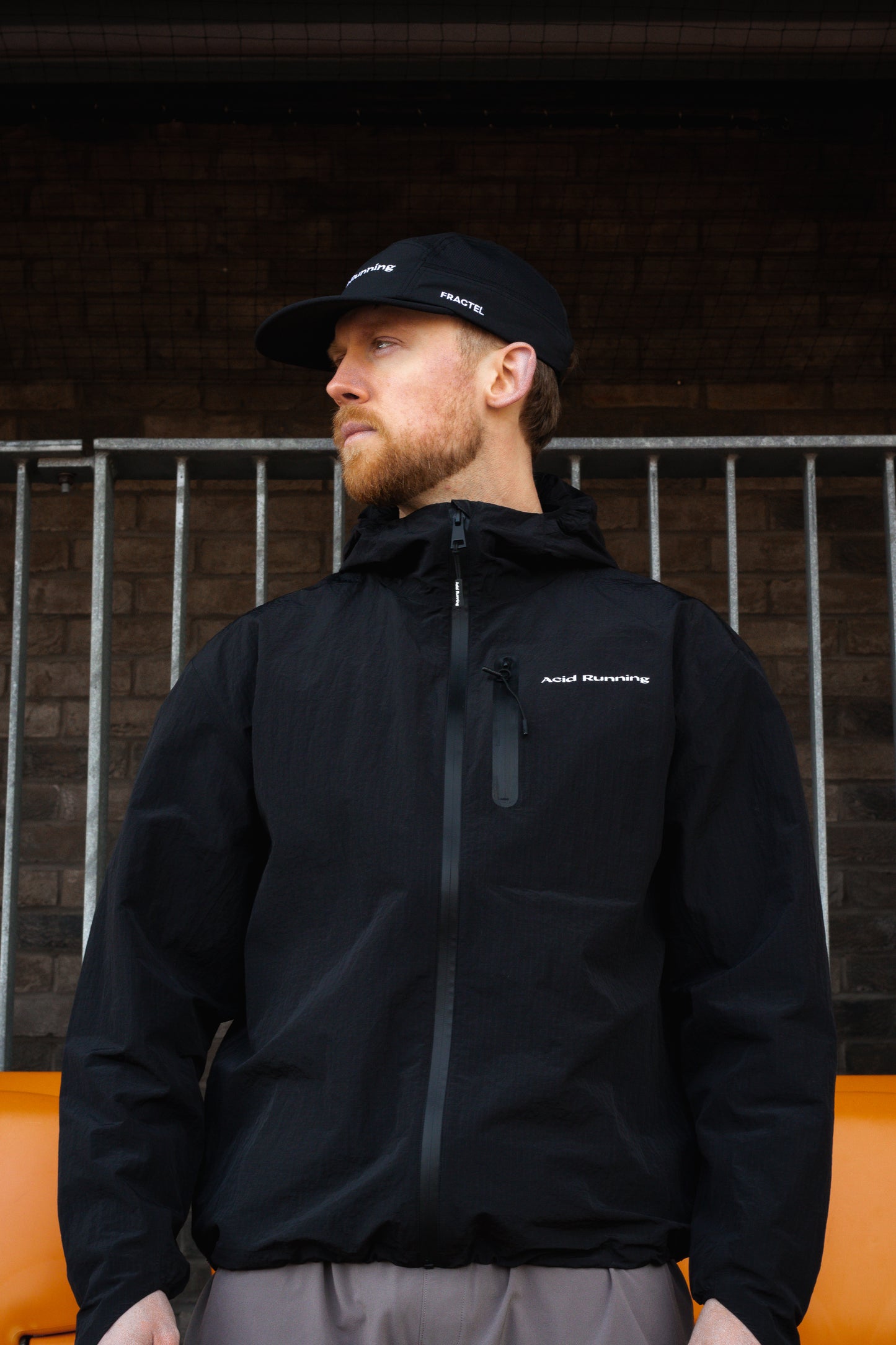 Acid Running Lightweight Running Jacket Black