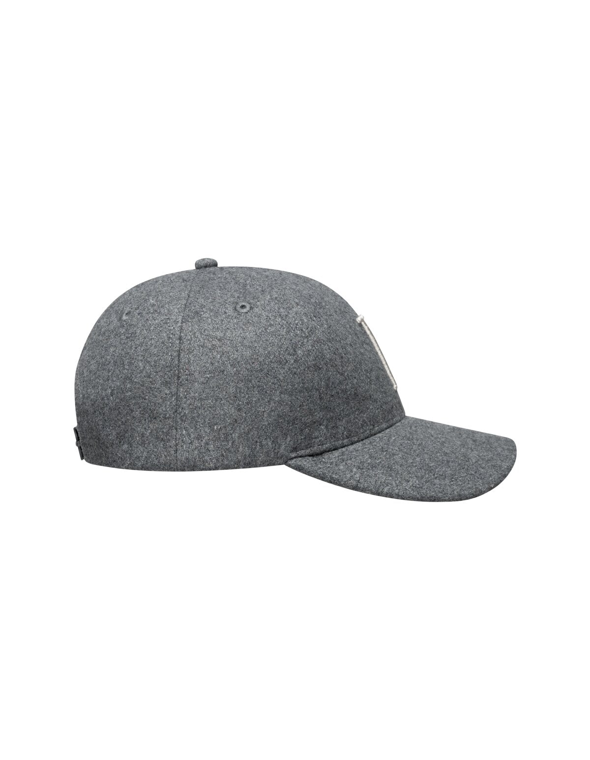 Les Deux Encore Wool Baseball Cap Light Grey Melange