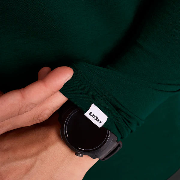 SAYSKY Logo Pace Long Sleeve T-shirt Green