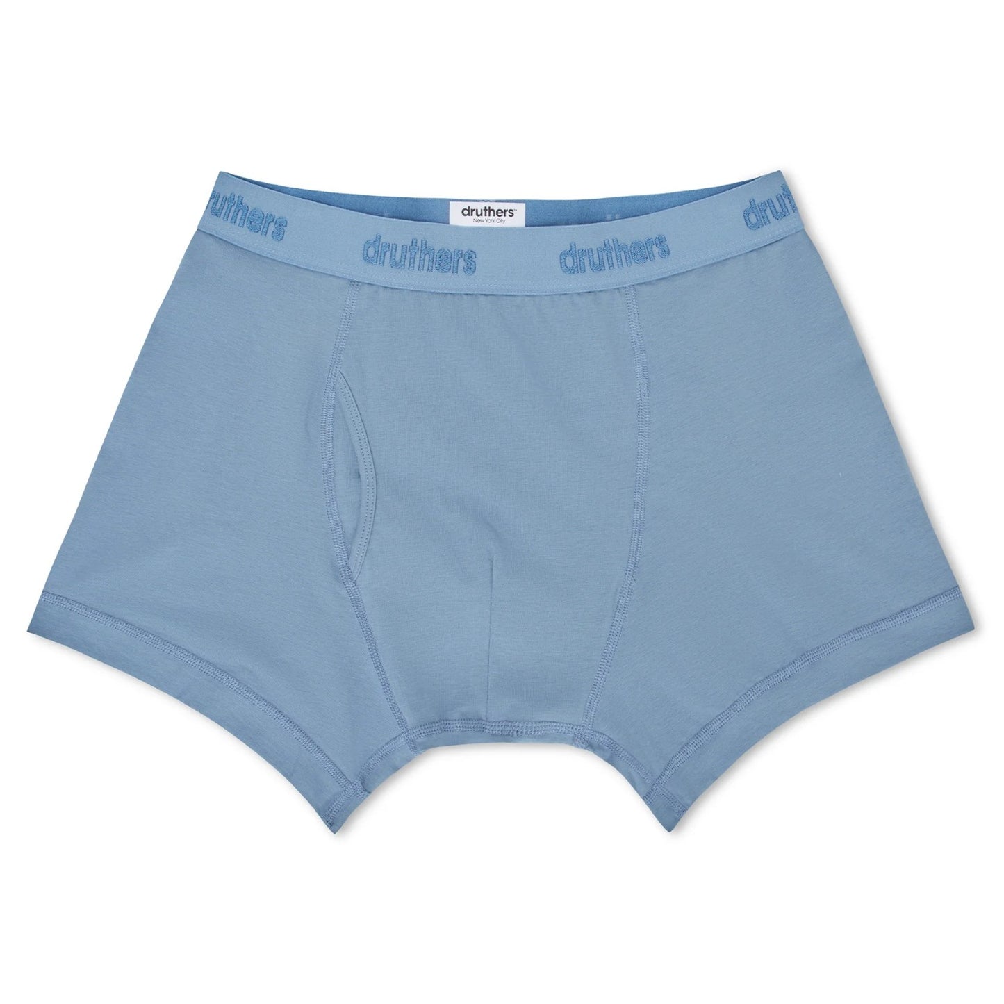 Druthers NYC Organic Cotton Boxer Briefs - Dusty Blue