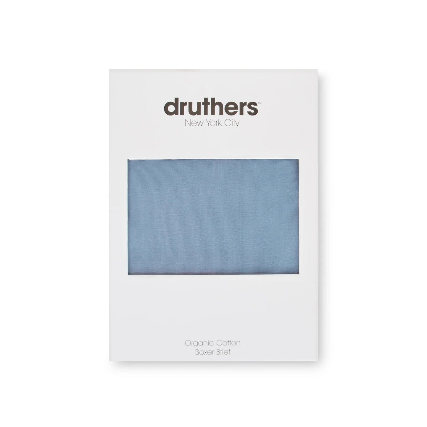 Druthers NYC Organic Cotton Boxer Briefs - Dusty Blue