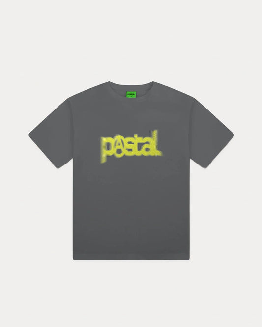 POSTAL Anarchy Metallic Print T-shirt Concrete Grey