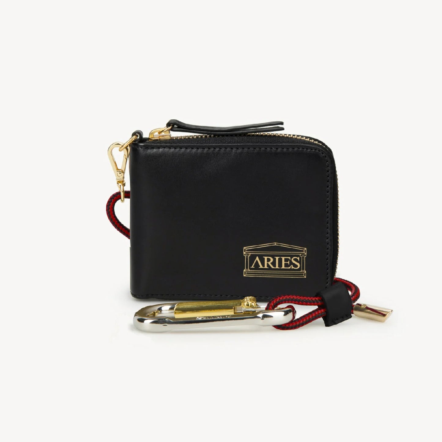 Aries Bobby Leather Wallet Black