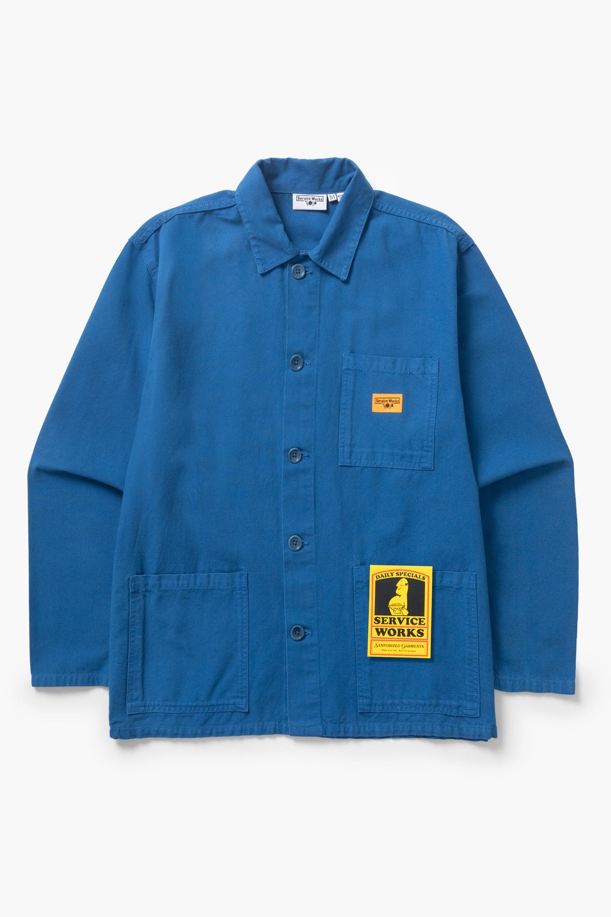 Service Works Classic Chore Shirt Cobalt Blue