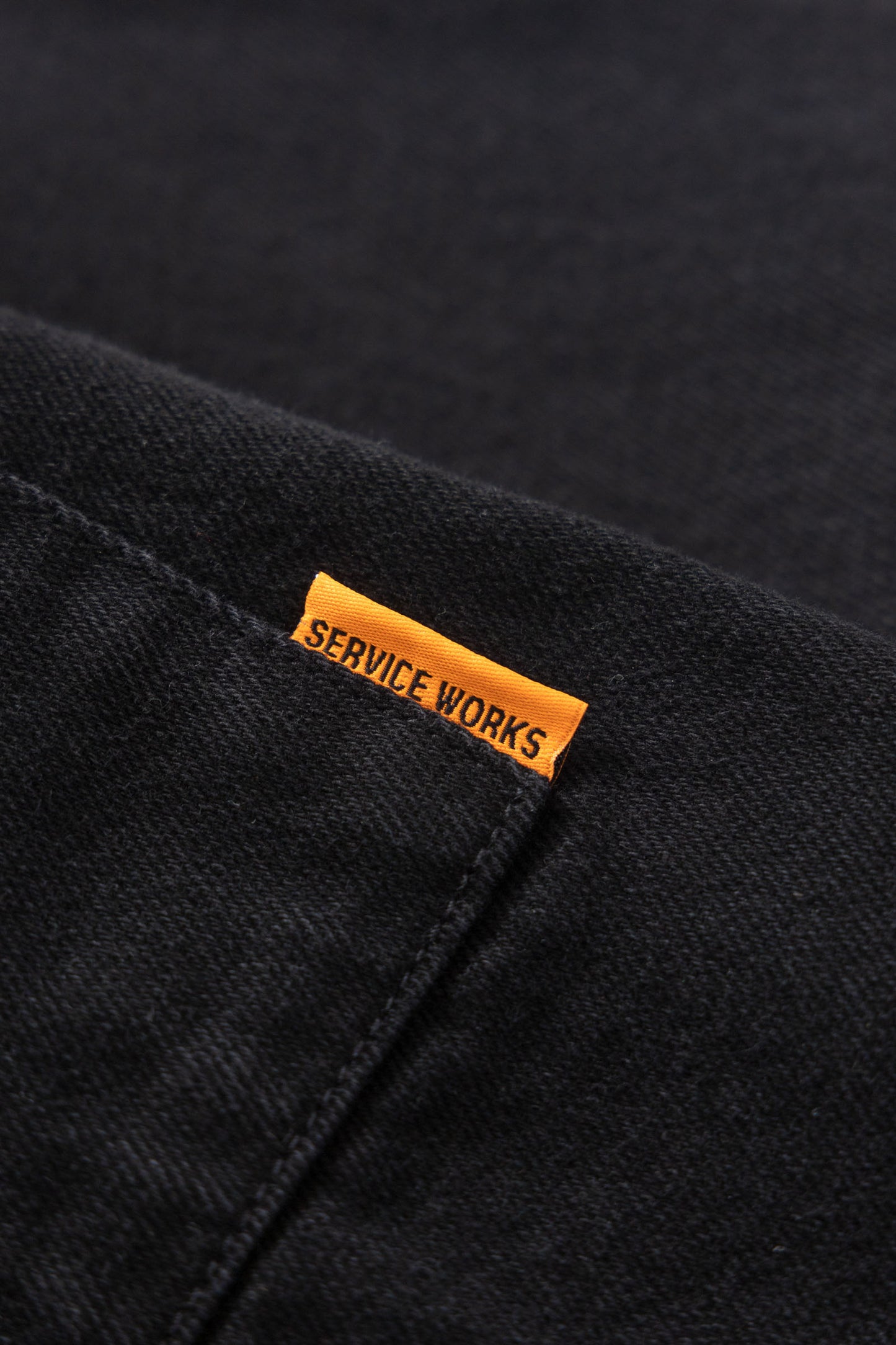Service Works Denim Script Popover Black Wash