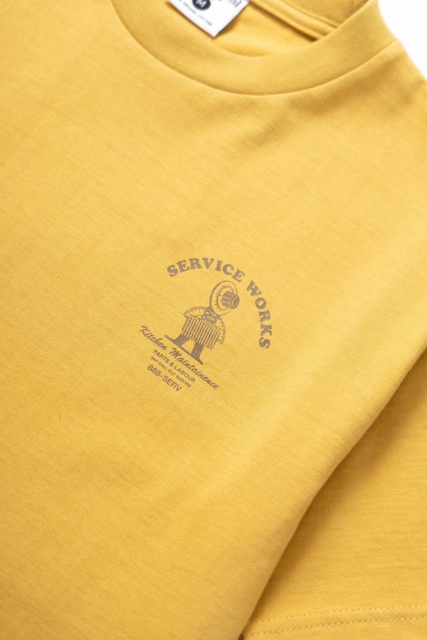 Service Works Maintenance T-shirt Mustard