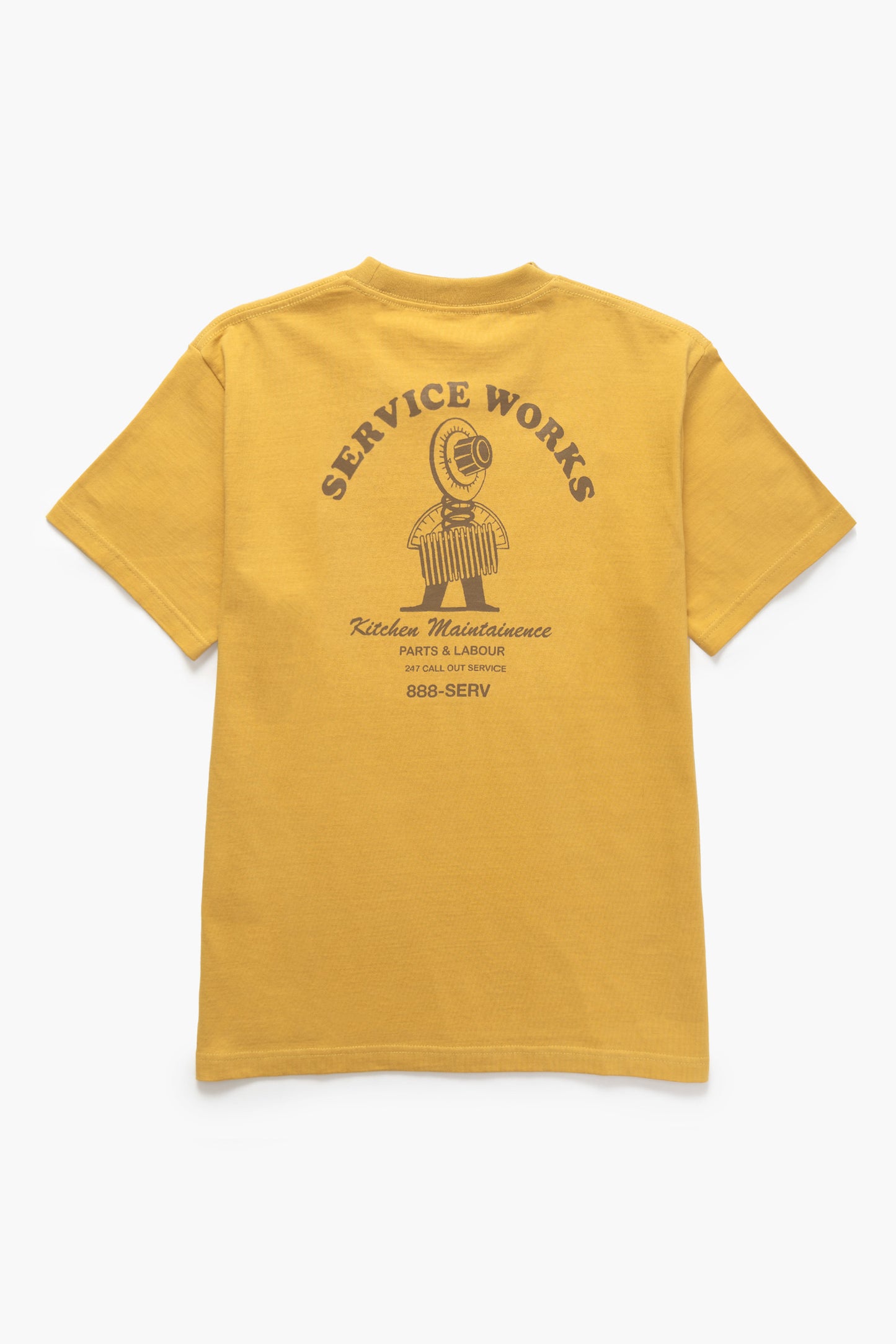 Service Works Maintenance T-shirt Mustard