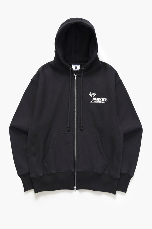 Service Works Martini Zipper Hoodie Black