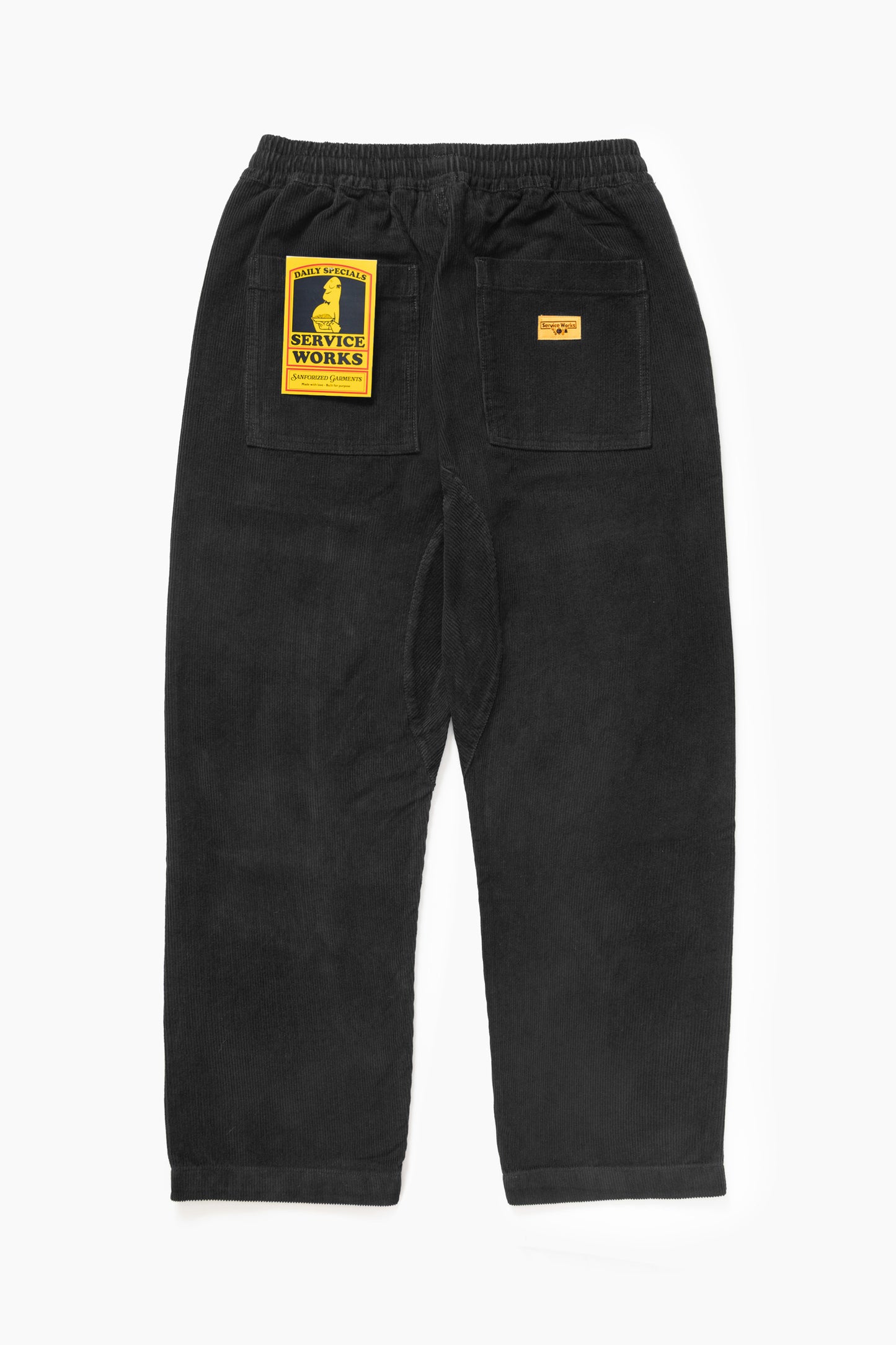 Service Works Corduroy Chef Pant Black