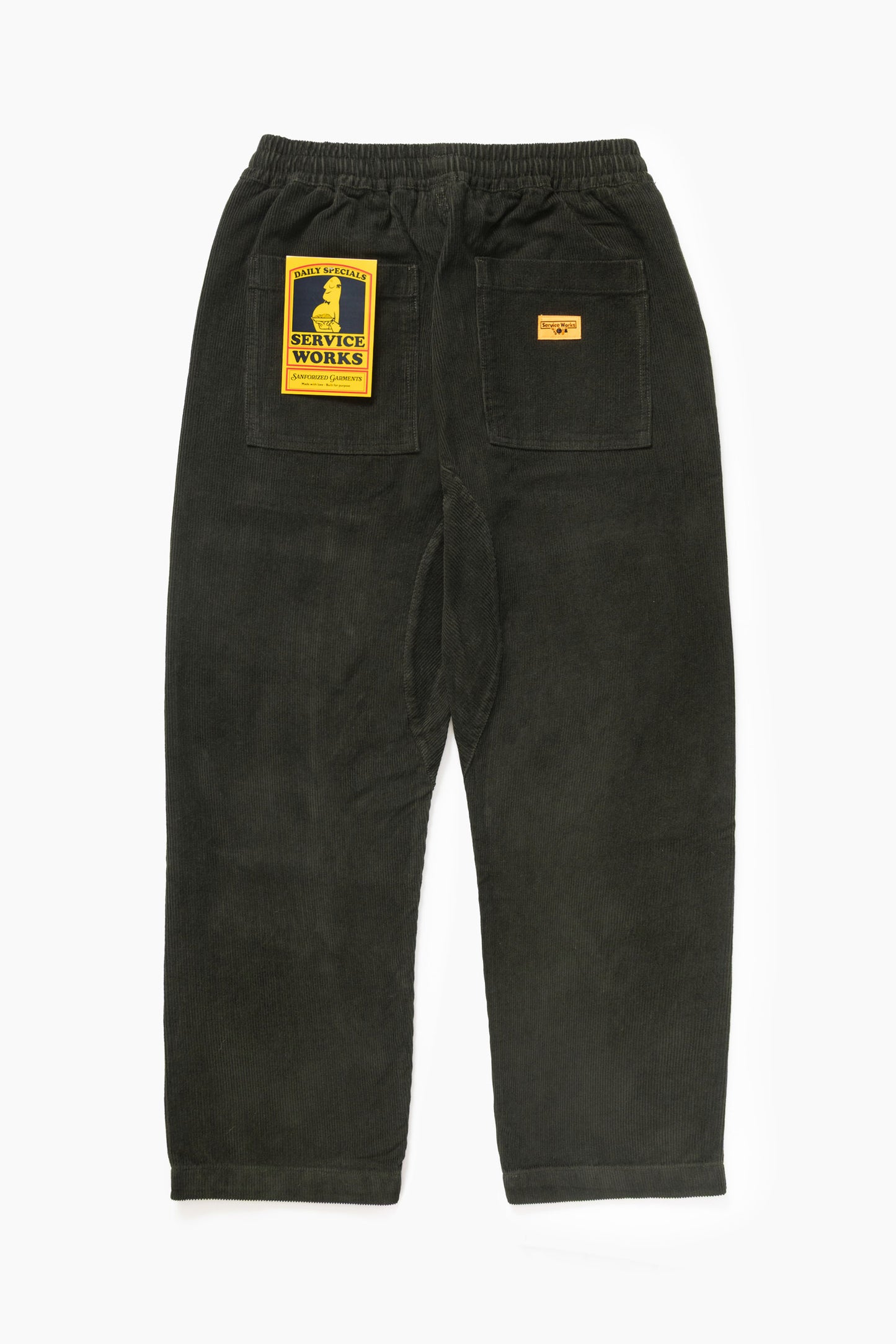 Service Works Corduroy Chef Pant Coppice Green