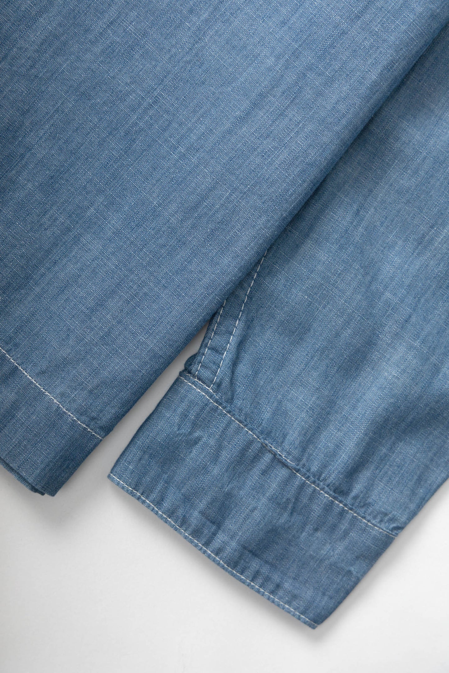 Service Works Chambray Resort Shirt Light Blue