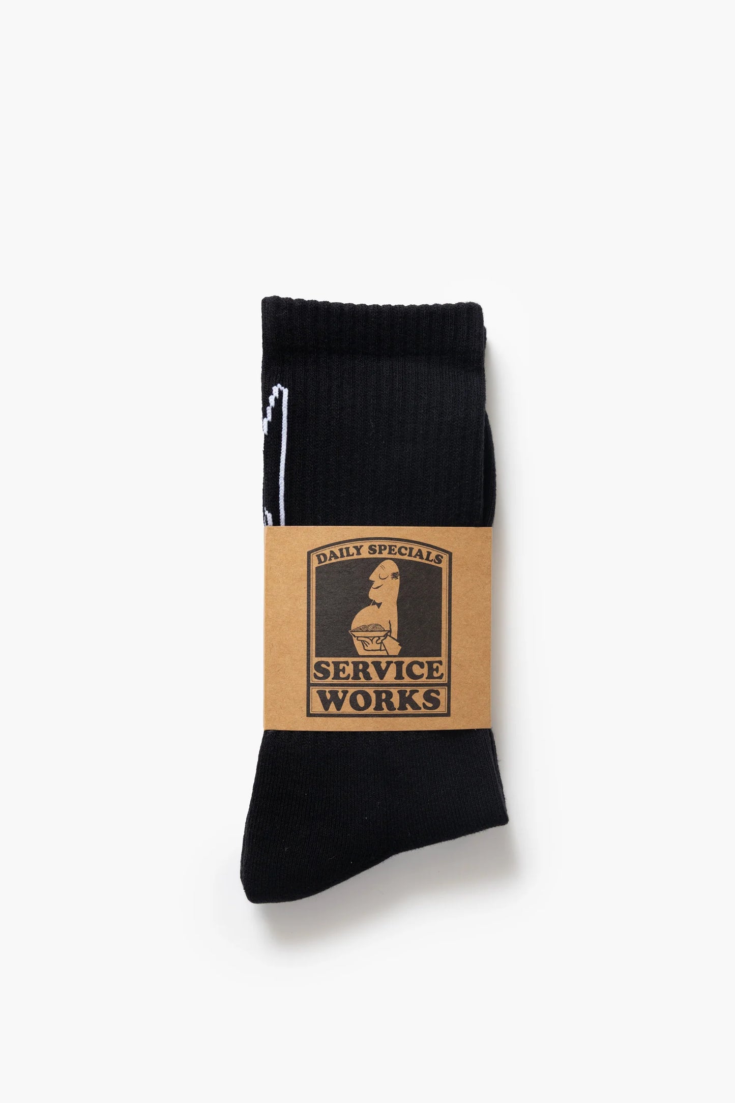 Service Works Knife & Fork Socks Black