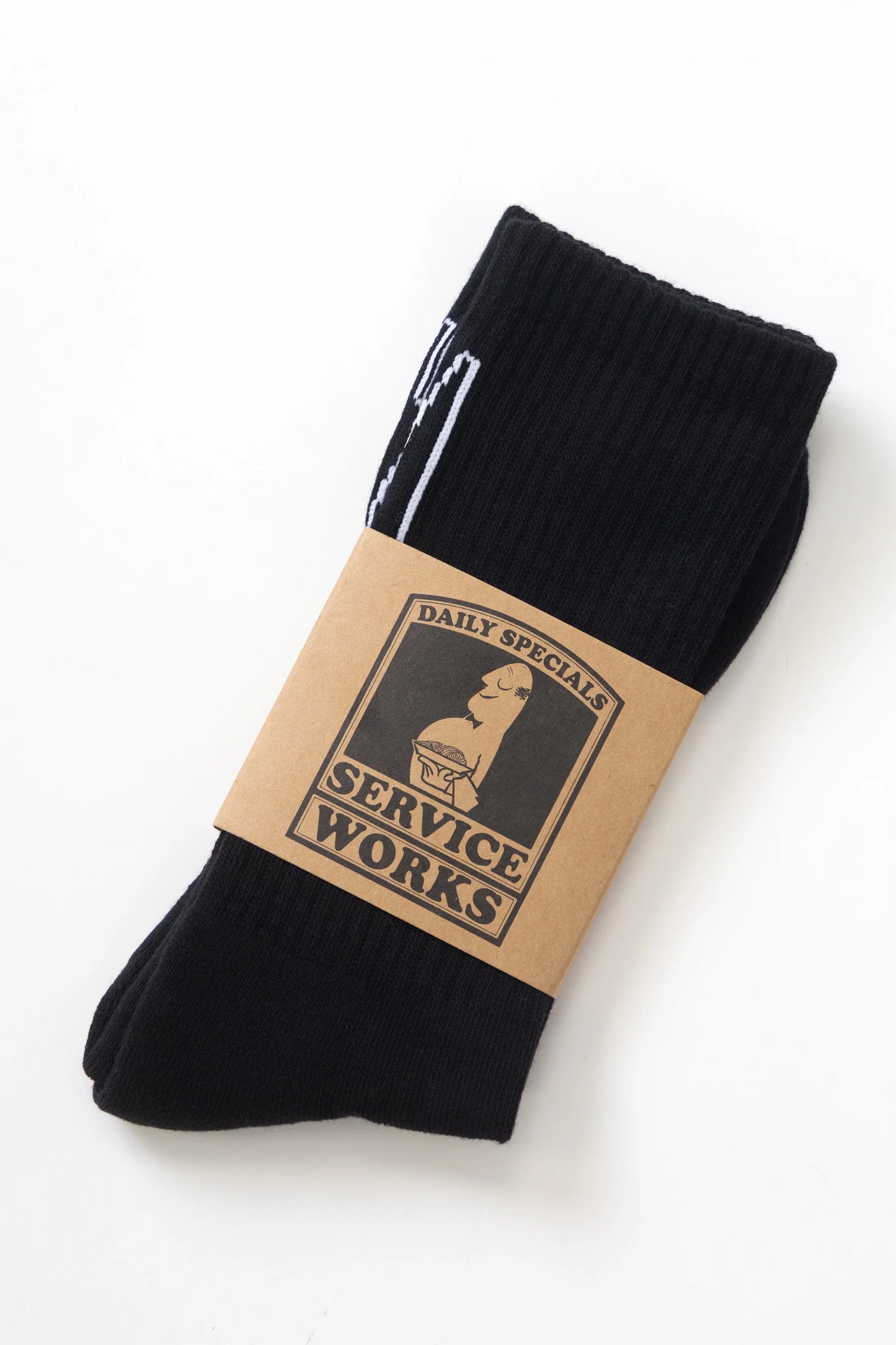 Service Works Knife & Fork Socks Black