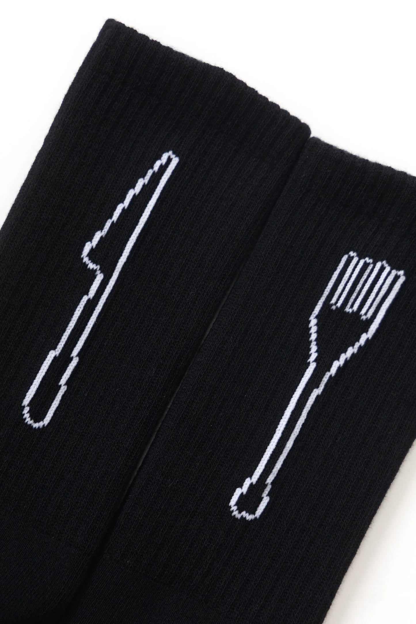 Service Works Knife & Fork Socks Black