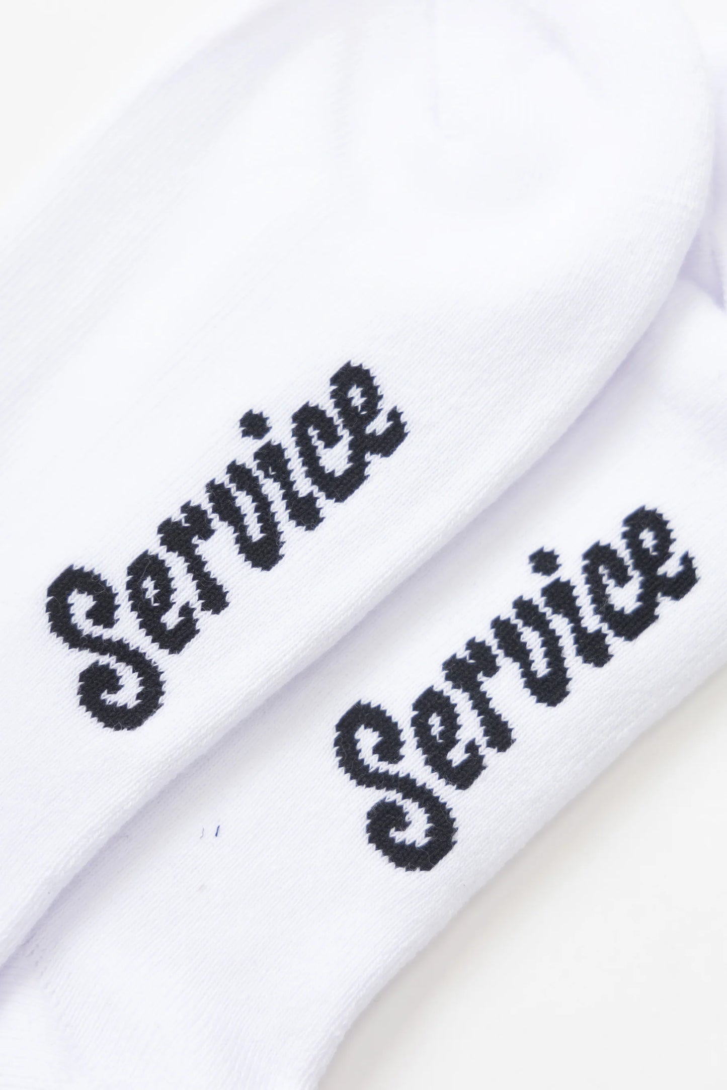 Service Works Knife & Fork Socks White