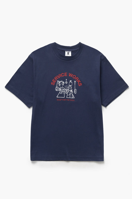 Service Works Soup For The Soul T-shirt Navy