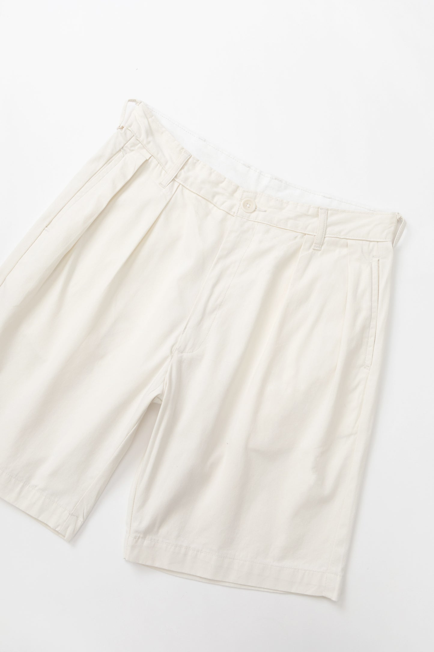 Service Works Twill Part Timer Shorts Off White