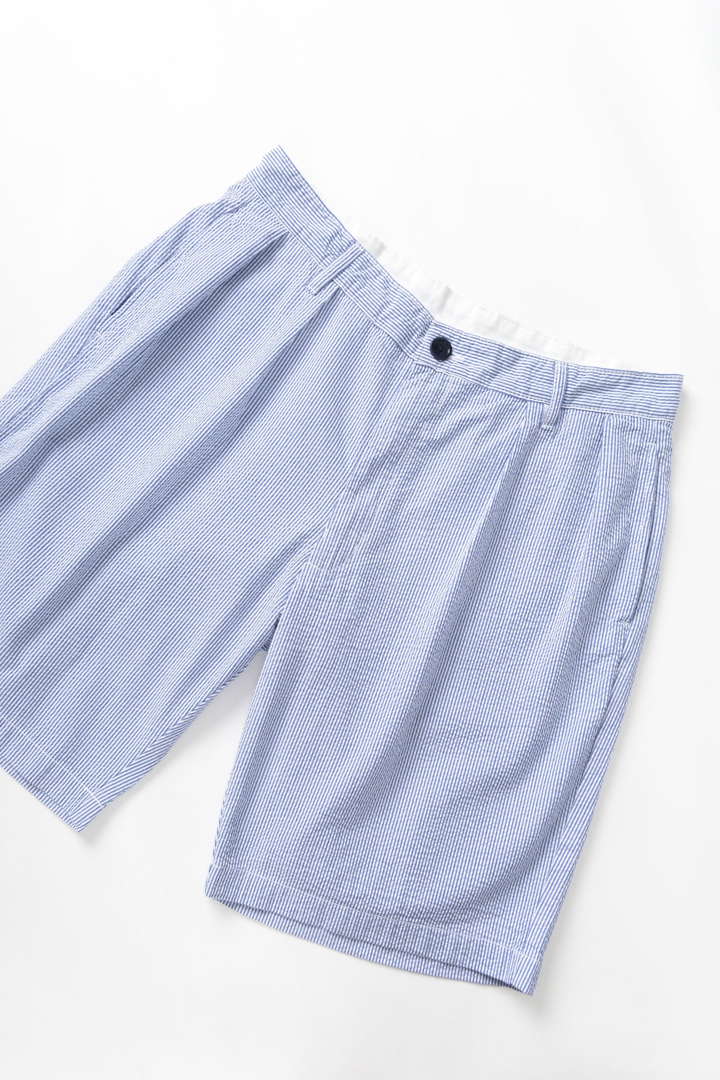 Service Works Seersucker Part Timer Shorts Navy Stripe
