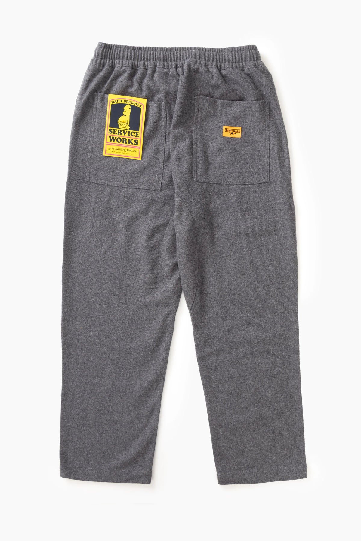 Service Works Flannel Chef Pants Charcoal