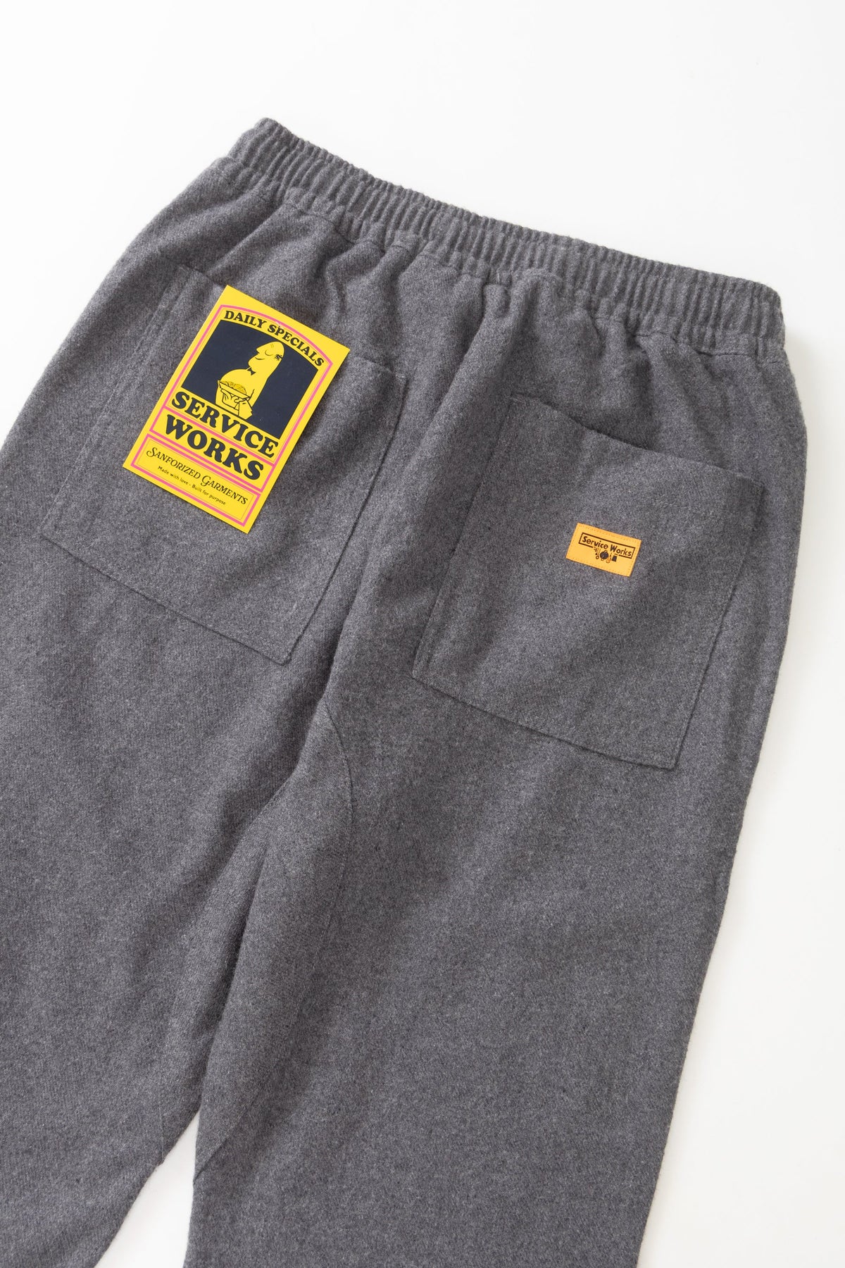Service Works Flannel Chef Pants Charcoal