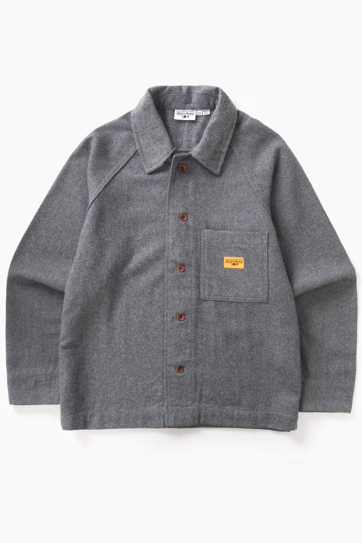 Service Works Flannel Front of House Jacket Charcoal