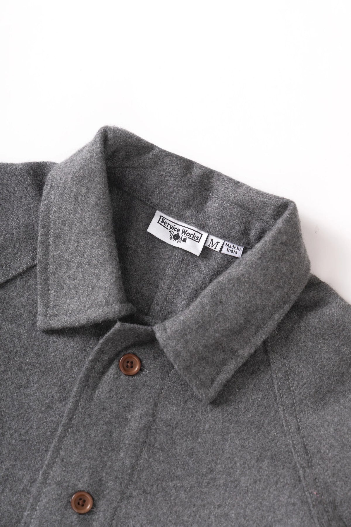 Service Works Flannel Front of House Jacket Charcoal
