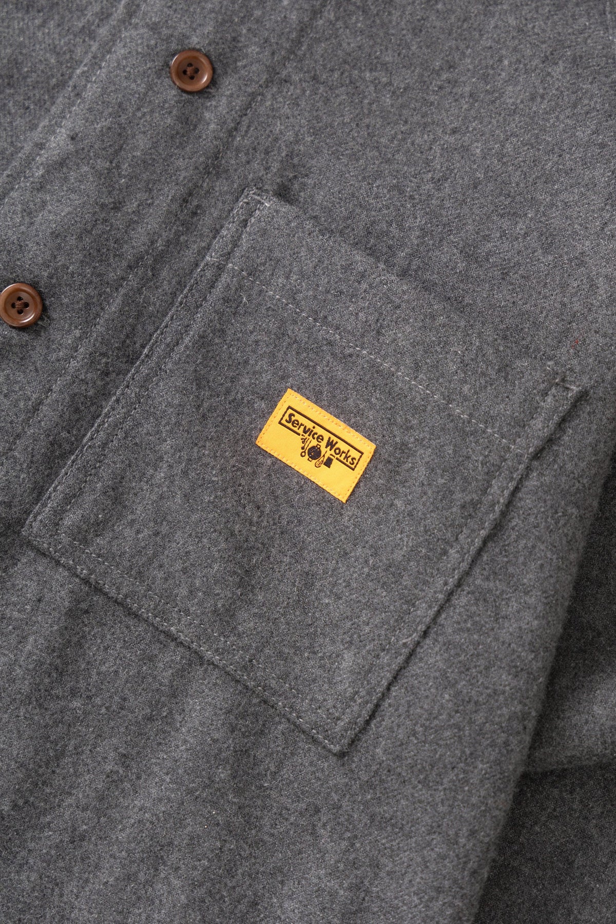 Service Works Flannel Front of House Jacket Charcoal
