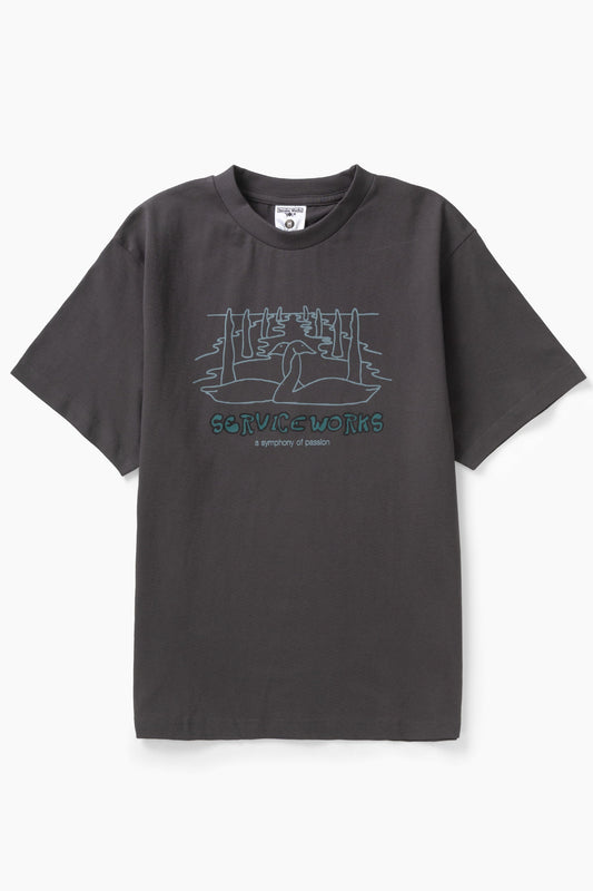Service Works Symphony T-shirt Charcoal Grey