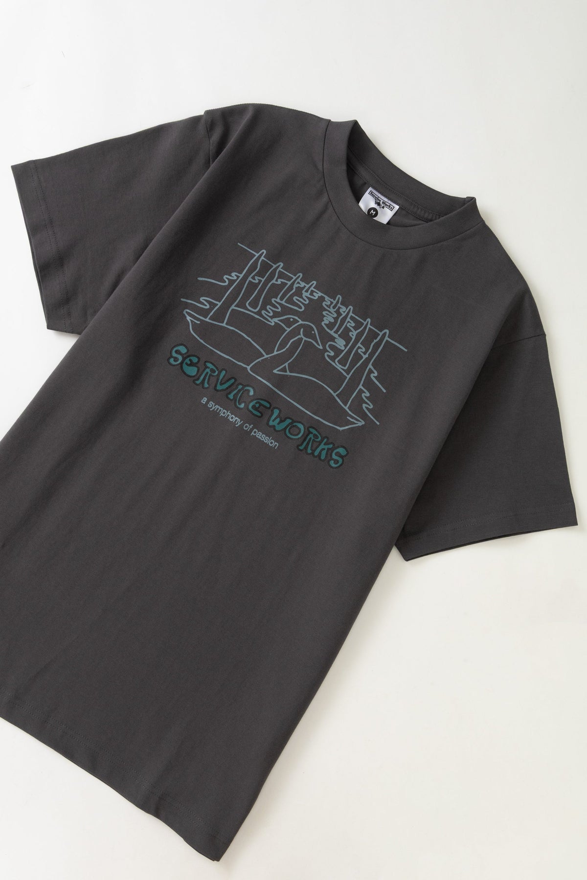 Service Works Symphony T-shirt Charcoal Grey