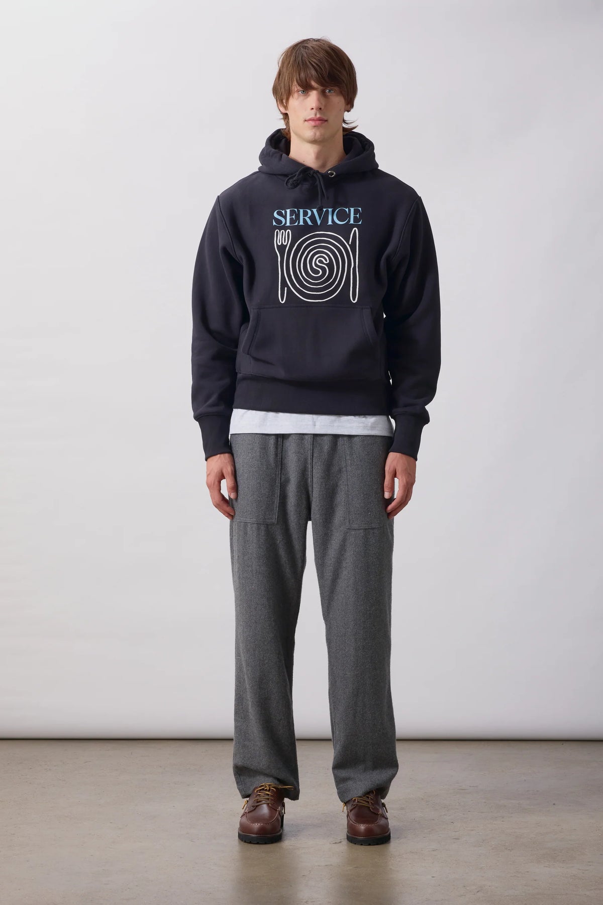 Service Works Flannel Chef Pants Charcoal