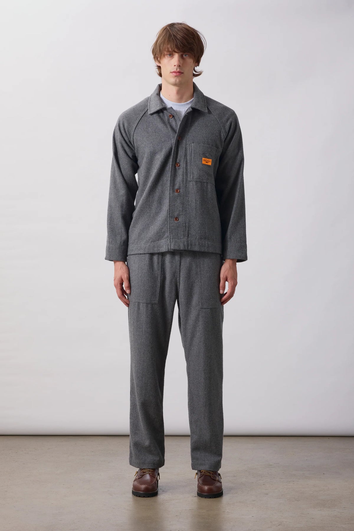 Service Works Flannel Front of House Jacket Charcoal
