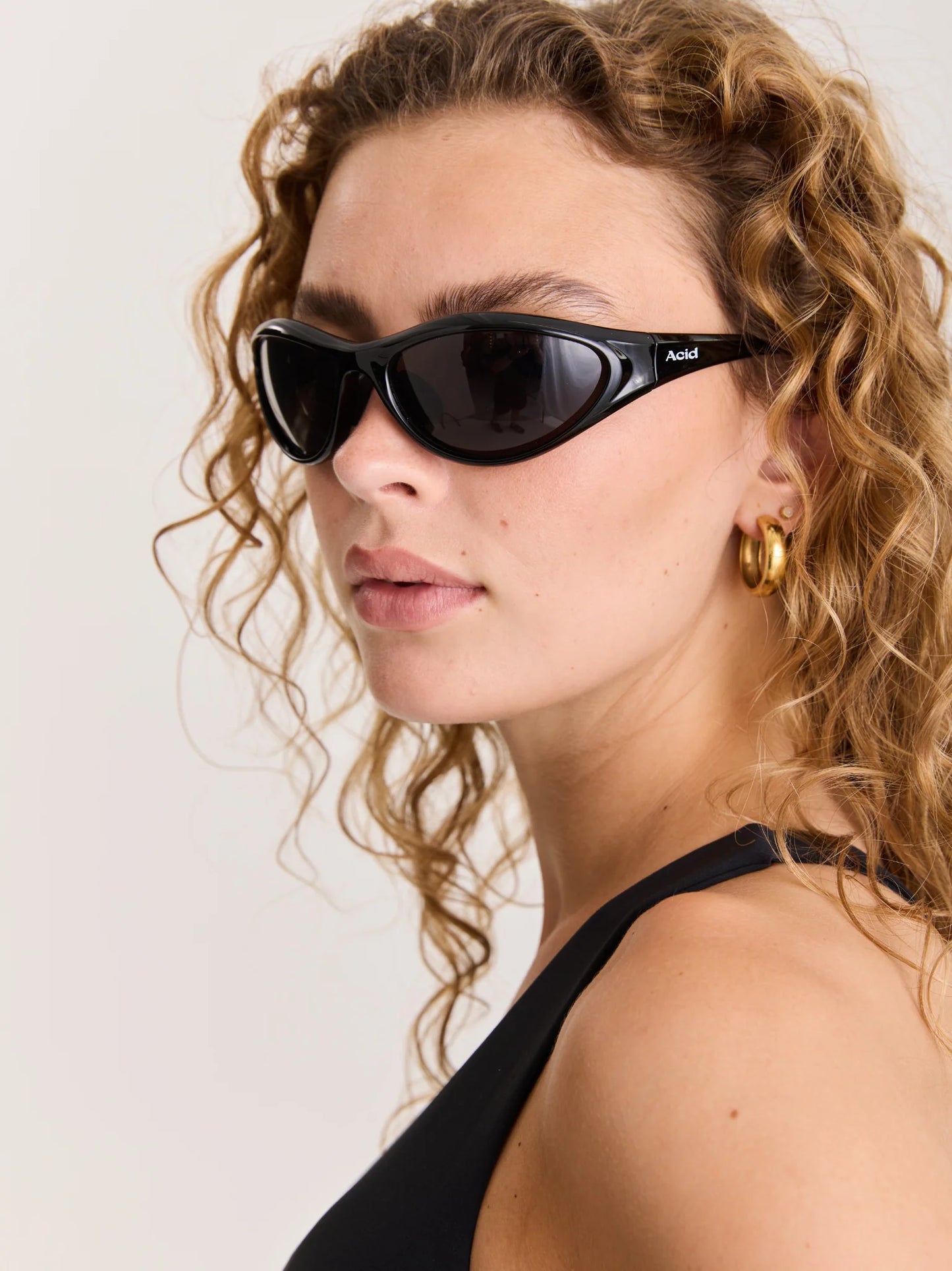 Acid Running Shadow Runner Sunglasses Black