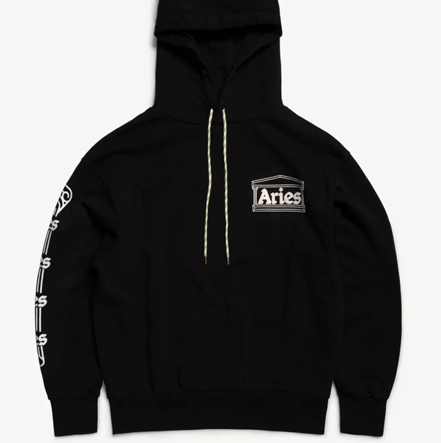 Aries Column Hoodie Black