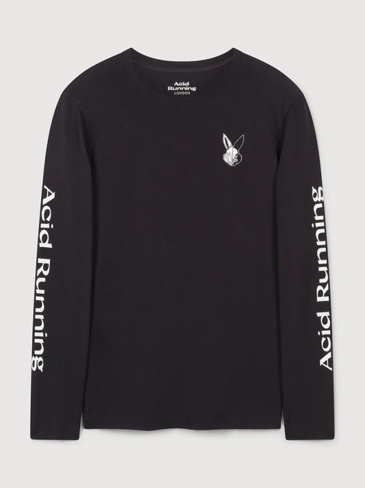 Acid Running Long Sleeve T-shirt Black