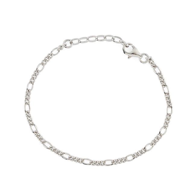 Serge DeNimes Silver Figaro Bracelet