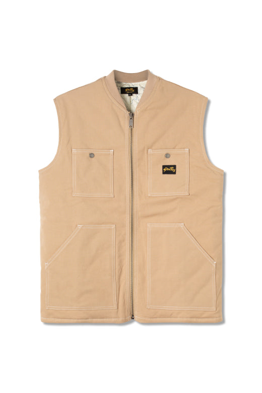 Stan Ray Pork Chop Vest Khaki Duck