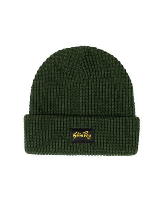 Stan Ray Waffle Beanie Pine Green